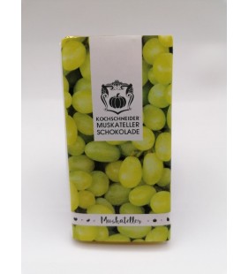 Dunkle Schokolade gefüllt mit feinem Muskatellergelee 70g